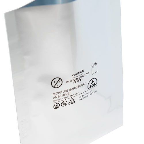 Emballage antistatique en aluminium argenté pour ESD
