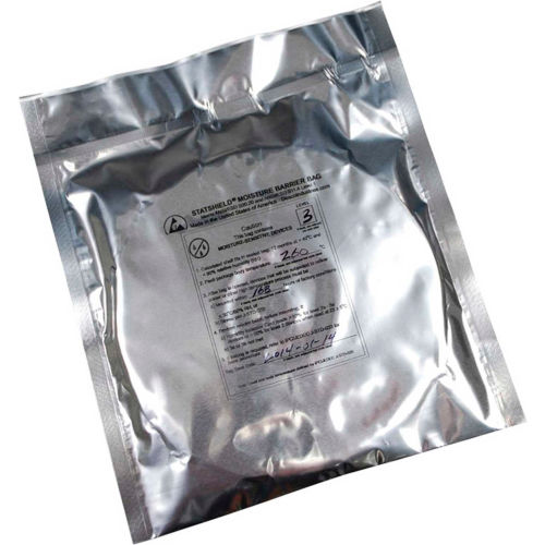 Emballage antistatique en aluminium argenté pour ESD