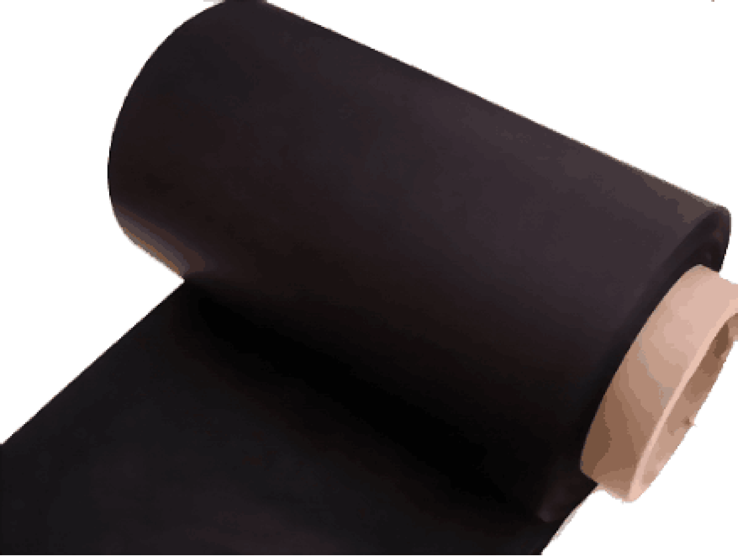 Rouleau de film conducteur de carbone noir thermique naturel pour Ekg